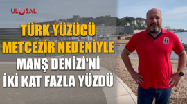 Türk yüzücü metcezir nedeniyle Manş Denizi'ni iki kat fazla yüzdü